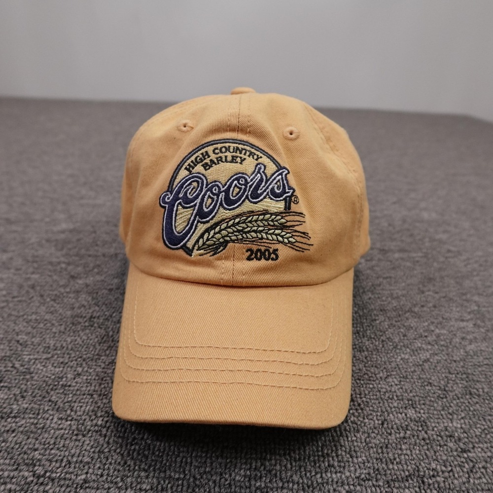 Vintage Coors Ouray Hat Cap Strap Back Mens One Size Beige Twill 2005 Beer